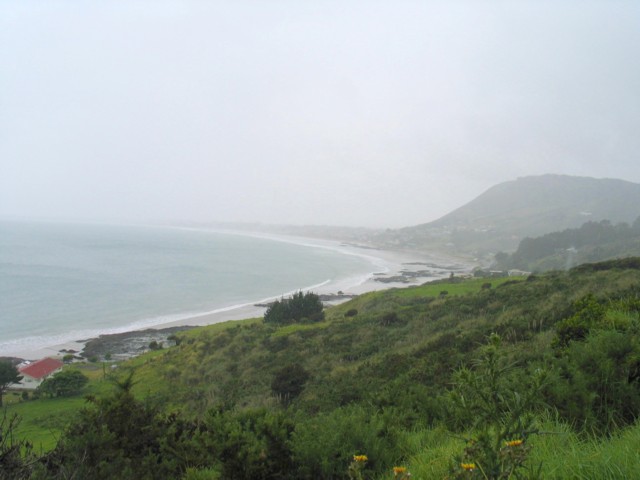 Mystical feeling at Ahipara on a wet misty day