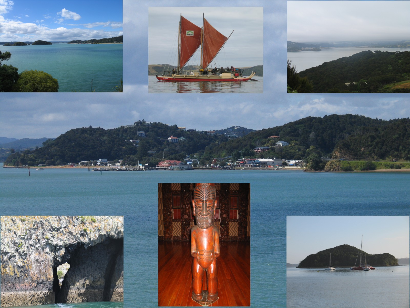 Compilation of images of the Bay of Islands