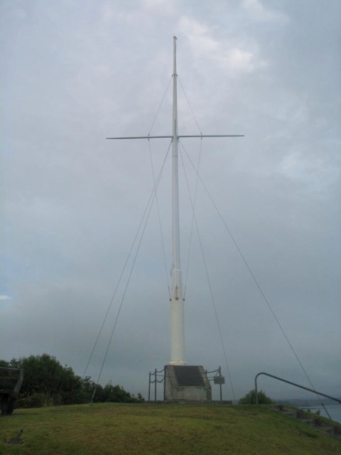 Flagstaff at Russell. Bay of Islands, Far North, North Island, New Zealand