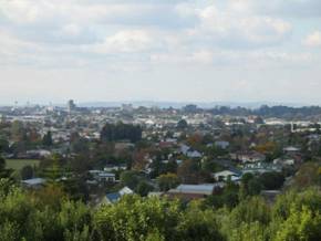Skyline view of Hamilton City, North Island, New Zealand