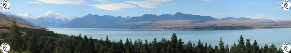 This panoramic view of Mt Cook National Park and Lake Pukaki is Eske Style�s representation of Aotearoa �Land of the Long White Cloud�. For copies of this photo please contact us