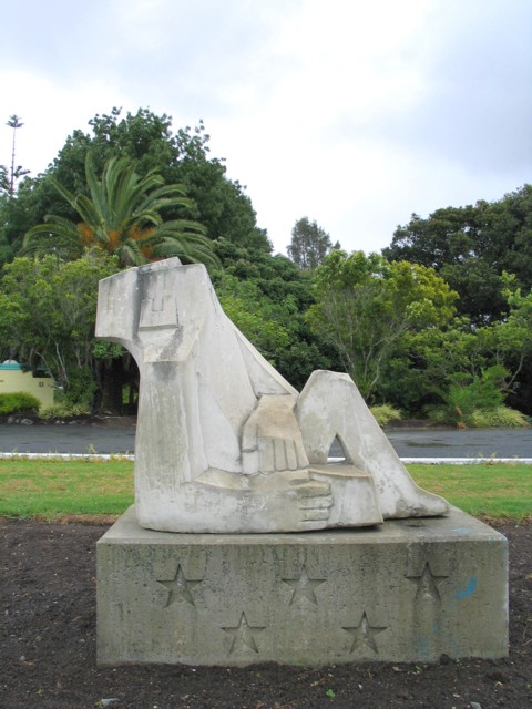 Star Gazer sculpture. Kaitaia, Far North, North Island, New Zealand