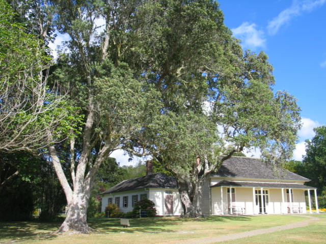 Historical Treaty House, originally called 'Residency' and built for James Busby in 1834. Far North, North Island, New Zealand