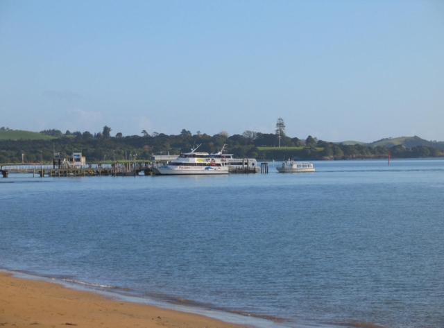 Paihia wharf where you can board a vessel and sight see the Bay of Islands. Far North, North Island, New Zealand