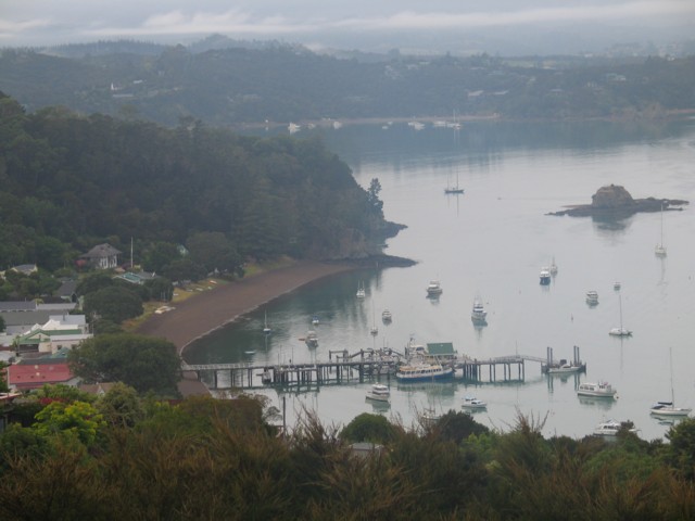 The wharf in Russell. Bay of Islands, Far North, North Island, New Zealand