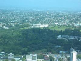 View of Auckland Domain and the Auckland Museum, New Zealand